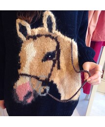 馬ニット(VINTAGE)(ニット/セーター)