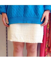 白のツイードスカート(USED)(スカート)