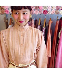 ピンクベージュのブラウス(USED)(シャツ/ブラウス)