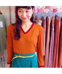 miu miu | MIUMIUのツートーンカットソー(USED)(Tシャツ/カットソー)