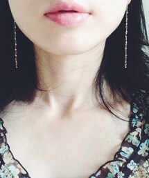 K14gfビーズピアス(ピアス（両耳用）)