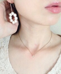 grün | コットンパール×k14gfピアス(ピアス（両耳用）)