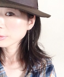 grün | K14gfのビーズピアス(ピアス（両耳用）)