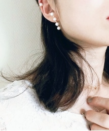 grün | line pearl pierce(ピアス（片耳用）)