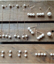 grün | パールだらけになれる片耳用ピアス。

(ピアス（片耳用）)