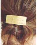no brand(ノーブランド)の「ヘアアクセサリー(バレッタ/ヘアクリップ)」