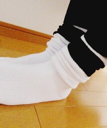 JIEDA | ジエダの白黒ルーズソックスです(ソックス/靴下)
