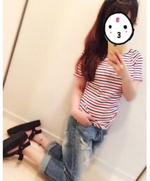 Heather | トリコロールT(Tシャツ/カットソー)