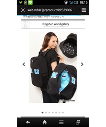 E hyphen world gallery | モンスターズユニバーシティーコラボリュック(バックパック/リュック)