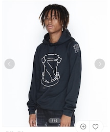 NUMBER (N)INE | EXCLUSIVE_EMBLEM_ DAMAGE HOODY SWEATSHIRT(パーカー)