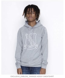 NUMBER (N)INE | EXCLUSIVE_EMBLEM_ DAMAGE HOODY SWEATSHIRT(パーカー)
