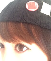 GU | よく見ると缶バッジはカンケン♡(ニットキャップ/ビーニー)