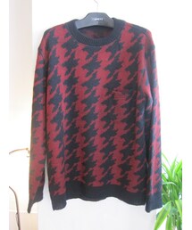 THREE BLIND MICE | JAQUARD　HOUND'S　TOOTH　KNIT(ニット/セーター)