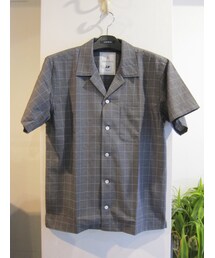 BLACK&BLUE | オープンカラーS/S シャツ(シャツ/ブラウス)