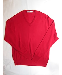 soe | School Vneck Sweater Whole Garment(ニット/セーター)