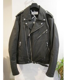 THREE BLIND MICE | FAKE LEATHER RIDERS JACKET(ライダースジャケット)