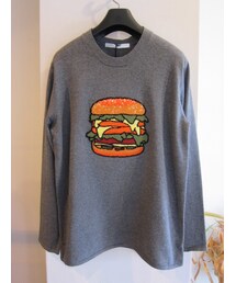 soe | CREW NECK SWEATER "HAMBURGER"(ニット/セーター)