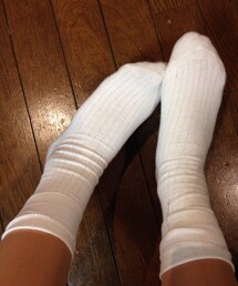 GU | 白ソックスを折り返してます♪(ソックス/靴下)