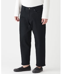 MUJI Labo | ジャパンファブリックデニムストレッチワイドパンツ
(デニムパンツ)