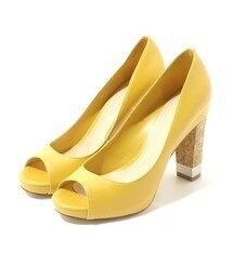 CHARLES & KEITH | イエローオープントゥパンプス(パンプス)