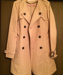 NANO universe | 半ノーカラートレンチコート(トレンチコート)