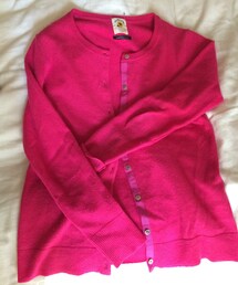 BEAMS WOMEN | ビビッドピンクカーディガン(カーディガン/ボレロ)