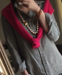 SLOBE IENA | ツイード風シャツ(シャツ/ブラウス)