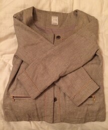 fredy repit | ラメ入り七分丈ノーカラージャケット(ノーカラージャケット)