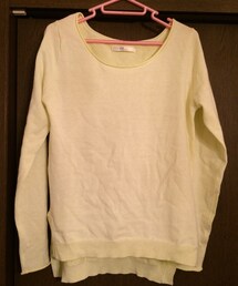 AZUL by moussy | イエロースプリングニット(ニット/セーター)