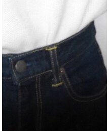 GU | ハイウエストデニムジーンズ(デニムパンツ)