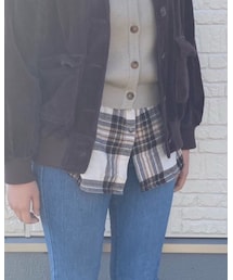 CIAOPANIC TYPY | ベージュチェック柄シャツ(トップス)