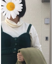 UNIQLO | リブ入りタートルネックトップス(Tシャツ/カットソー)