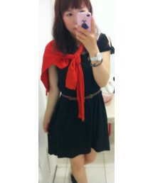 オレンジ 朱色 ニット(ニット/セーター)