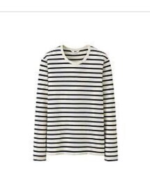 UNIQLO | ウォッシュボーダークルーネックT(長袖)(Tシャツ/カットソー)