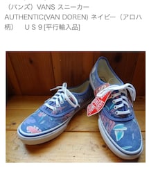 VANS | （バンズ）VANS スニーカー　AUTHENTIC(VAN DOREN) ネイビー（アロハ柄）　(スニーカー)