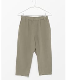 Samansa Mos2 blue | 綿麻シャムパンツ(その他パンツ)