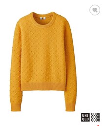 UNIQLO | ラムクルーネックセーター（ドット、長袖）(ニット/セーター)