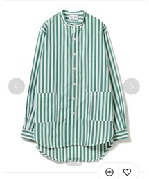 Yarmo | Yarmo バンドカラー ストライプシャツ(シャツ/ブラウス)