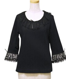 PINK HOUSE | レース襟付きカットソー(Tシャツ/カットソー)