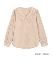 GU | ビッグカラーブラウス(長袖)OSQ +X(シャツ/ブラウス)