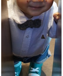 babyGAP | フリマアプリで900円… 白シャツロンパース♡(シャツ/ブラウス)