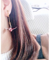 折り鶴 | イヤリング（片耳用）