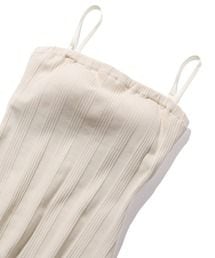 ADAM ET ROPE' | ランダムテレコベアトップブラキャミ(キャミソール)