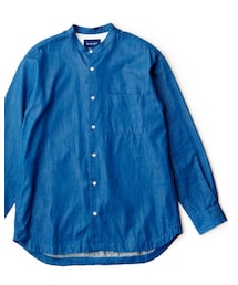 BLUE CHIP | BLUE CHIP バンドカラーシャツ(シャツ/ブラウス)