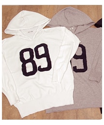 ナンバリングニットパーカー(ニット/セーター)