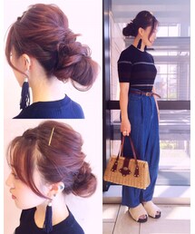 今日のヘアアレンジ🎗 | その他