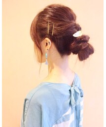 今日のヘアアレンジ🎗 | その他
