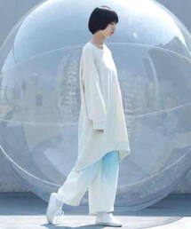 sou-mu | 空色のスウェットプルオーバー(ワンピース)