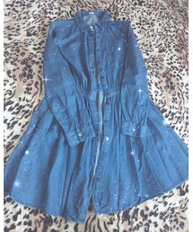 GU | デニム シャツワンピ(ワンピース)