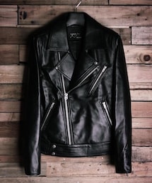 FIND | 窄身短版小羊皮革騎士夾克(ライダースジャケット)